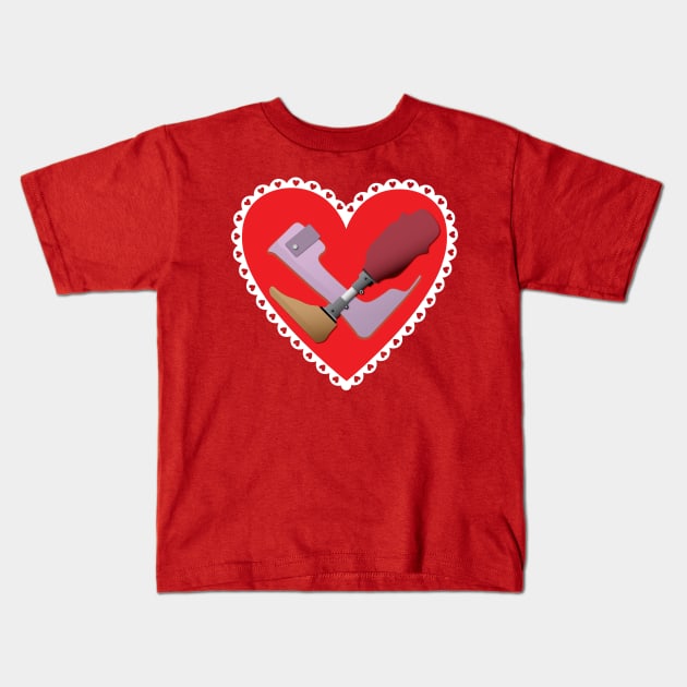Orthotics and Prosthetics Valentine Kids T-Shirt by O&P Memes